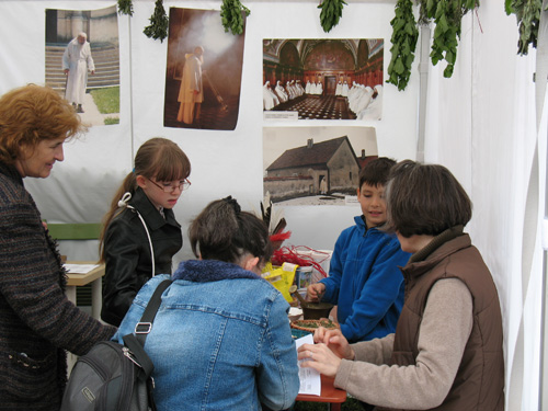 A Forster Központ sátorbelsője a 2014. évi Múzeumok Majálisán