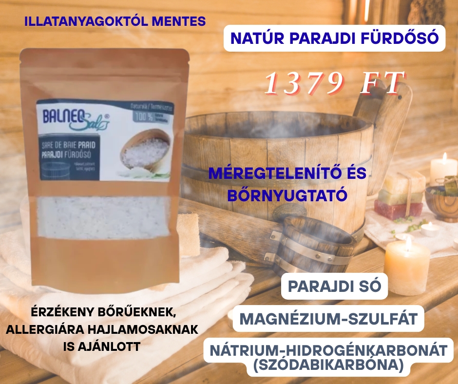 Balneo Sal Parajdi Fürdősó Natúr változatban